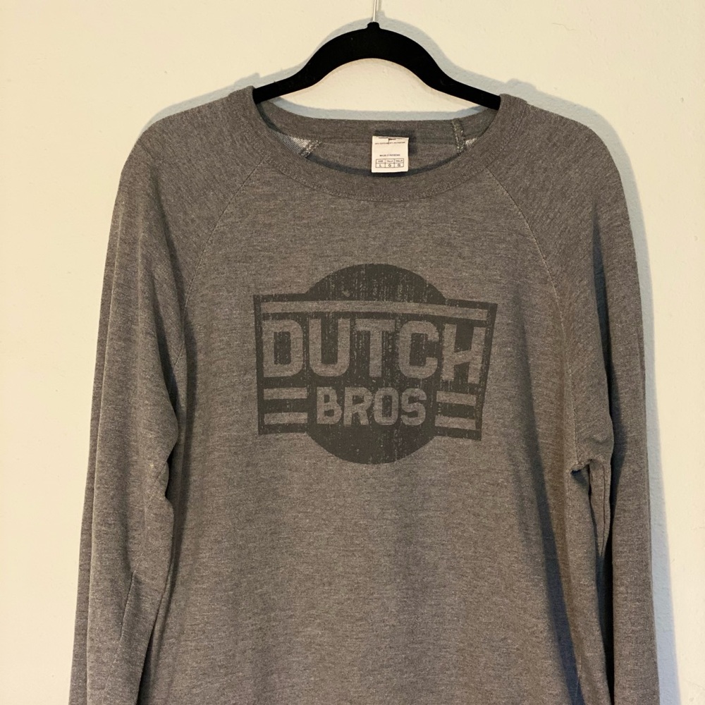 Dutch Bros. Coffee crew neck sweater.